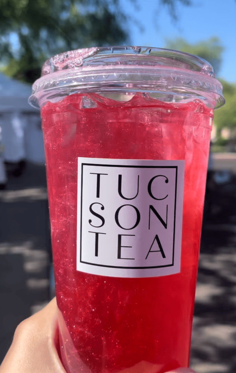Sparkly Pink Barbie Drink tea by Tucson Tea Company