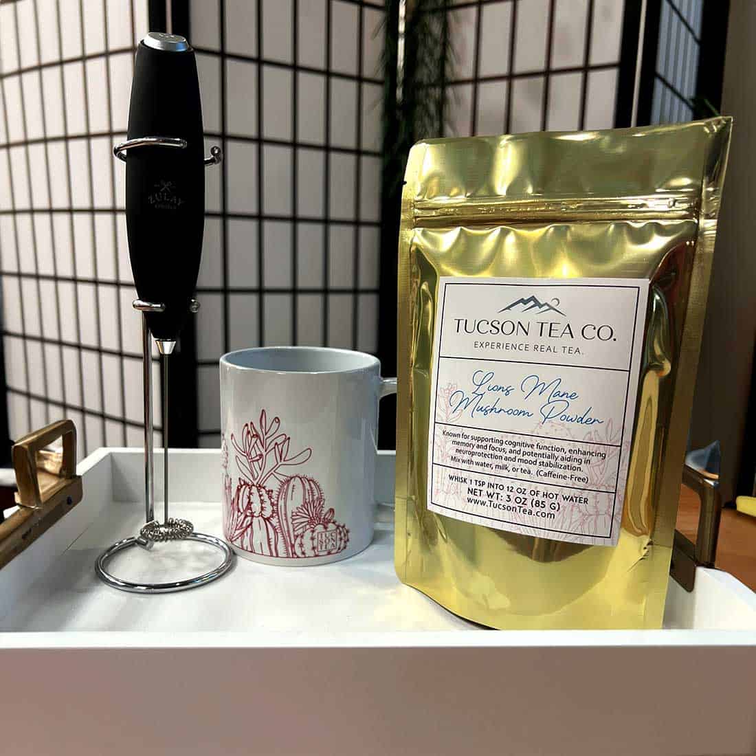 Lions Mane Mushroom tea by Tucson Tea Company