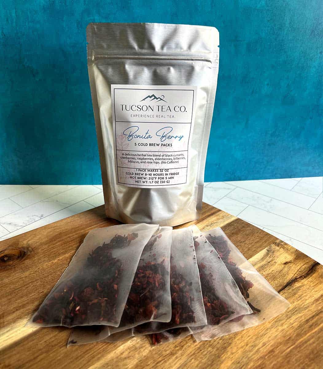 Tucson Tea Bonita Berry Tisane cold brew packs