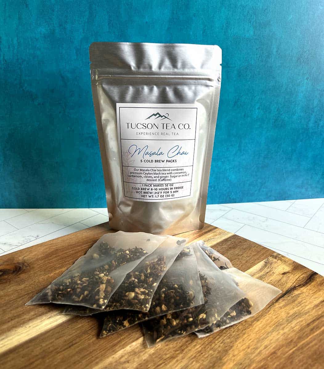 Tucson Tea Masala Chai Black Tea Cold Brew Packs