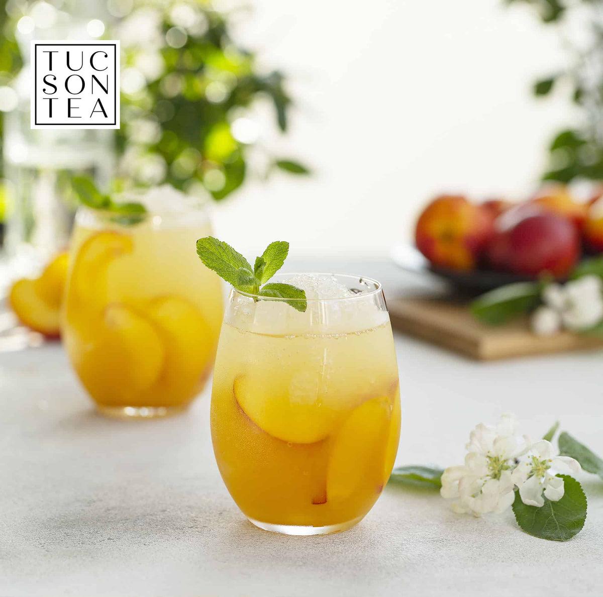 White Peach Iced Tea - Cafe Delites