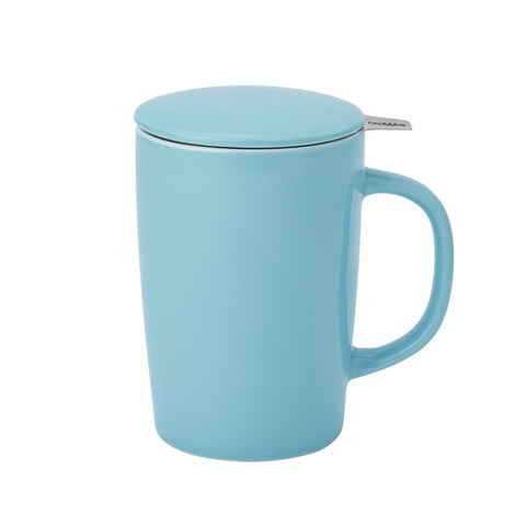 Casa Ware Blue Mug - Tea Infuser Mug 16oz Pastel Series