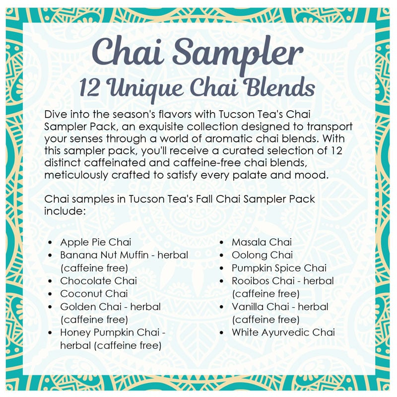 
                  
                    Chai loose-leaf tea sampler gift box from Tucson Tea Company
                  
                