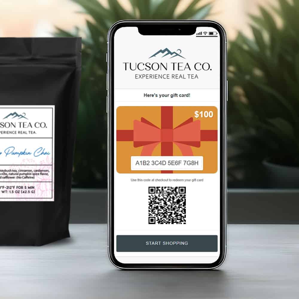 Gift card by Tucson Tea Company