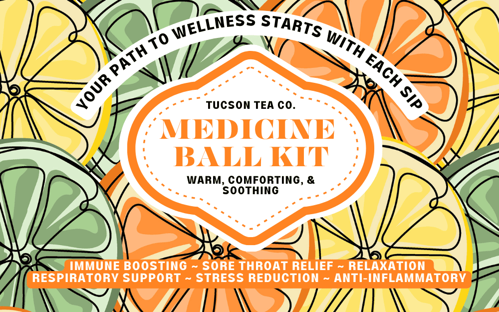 
                      
                        Medicine Ball Kit by Tucson Tea Company, Honey Citrus Mint Tea
                      
                    