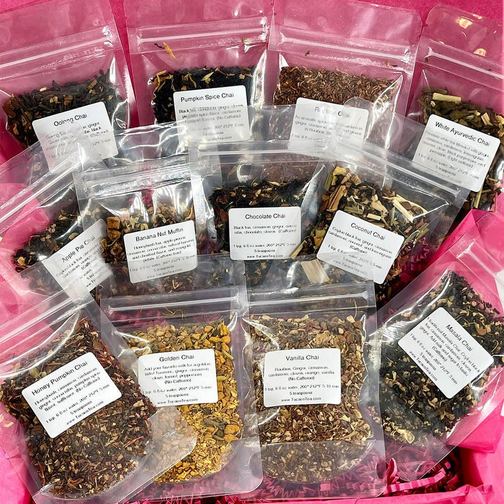 
                      
                        Chai loose-leaf tea sampler gift box from Tucson Tea Company
                      
                    