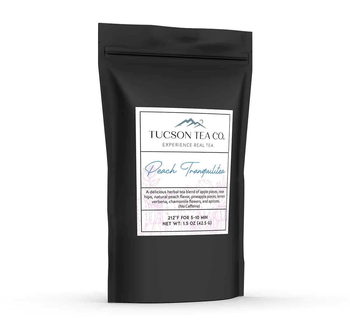 Peach Tranquilitea loose leaf tea product bag - Tucson Tea Company