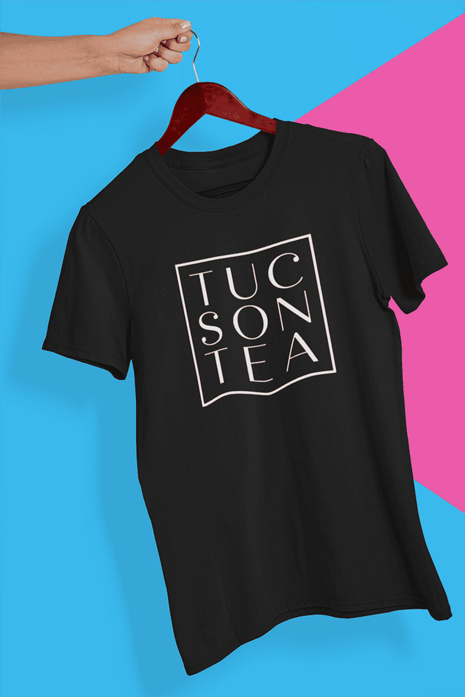 Tucson Tea shirts with Tucson Tea Company logo black