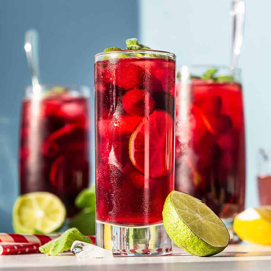 Caffeine-Free Sampler - 8 Samples in a red Gift Box