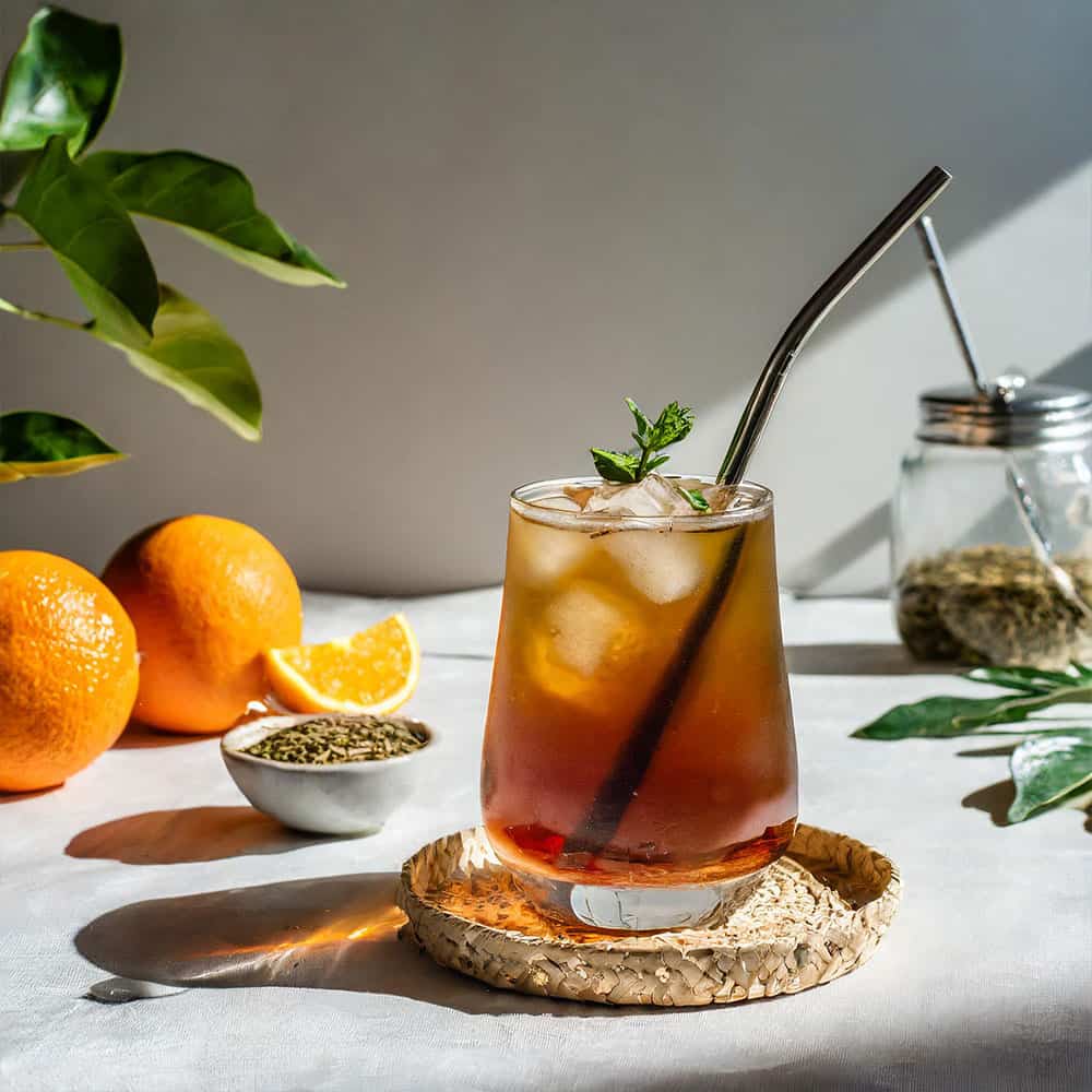 Energy Yerba Mate and Orange Rooibos loose tea by Tucson Tea Company
