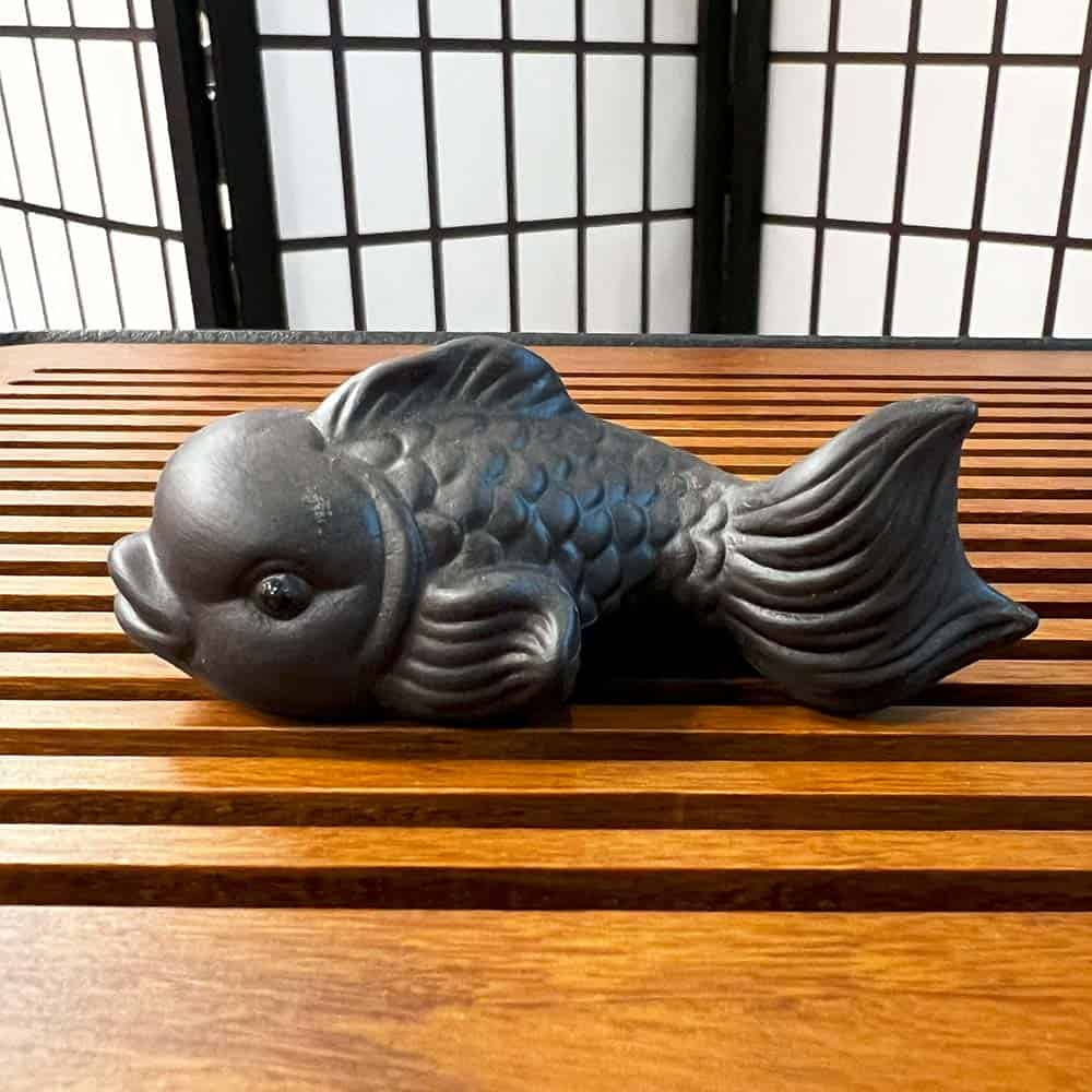 Grey Clay Fish Tea Pet