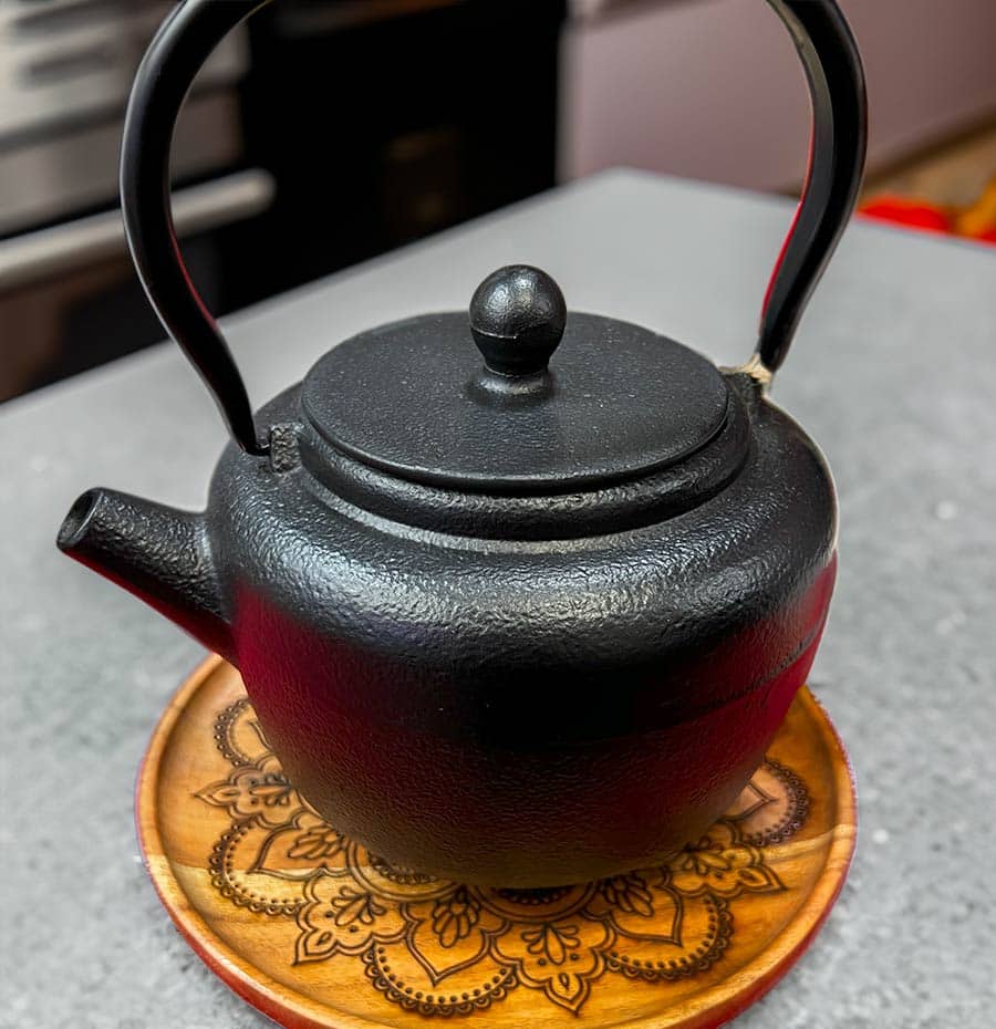 
                      
                         Wooden Mandala Teapot Trivet - Life is like a cup of tea; it's all in how you make it.
                      
                    