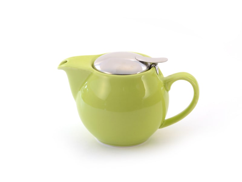 
                  
                    Saara porcelain teapot 16.9 oz in glossy green lime color
                  
                