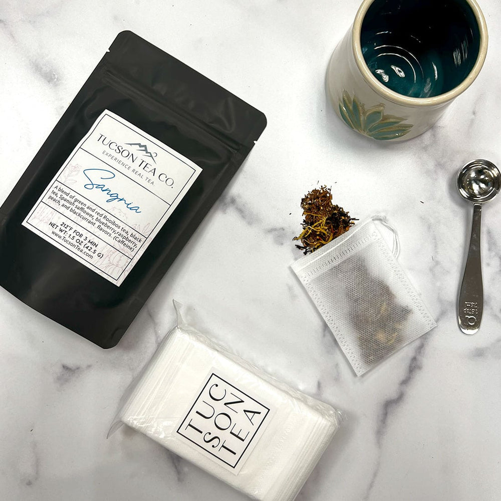 
                      
                        Tucson Tea Company Drawstring Cotton Tea Filter Bags
                      
                    