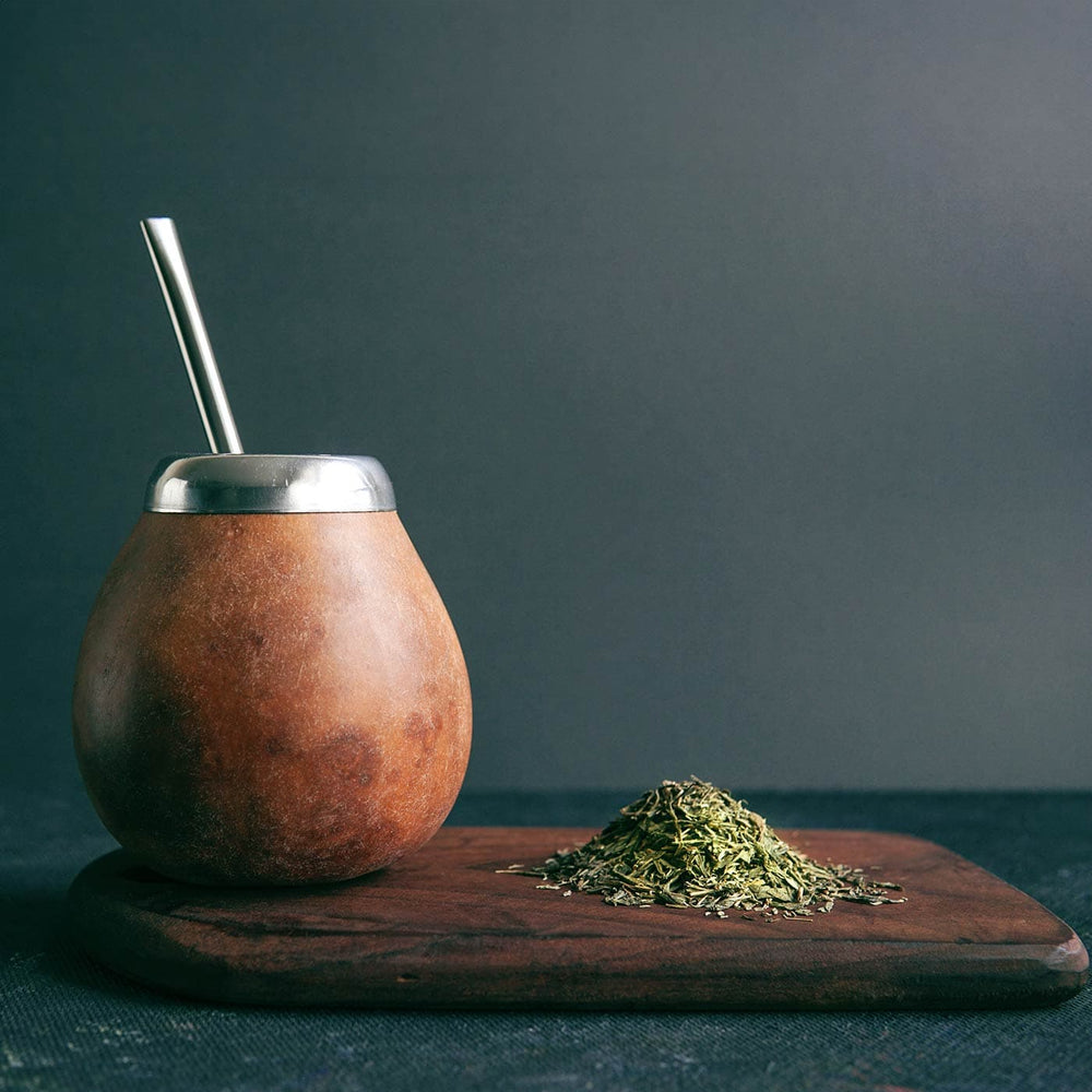 Yerba Mate Calabash Gourd and Bombilla Straw