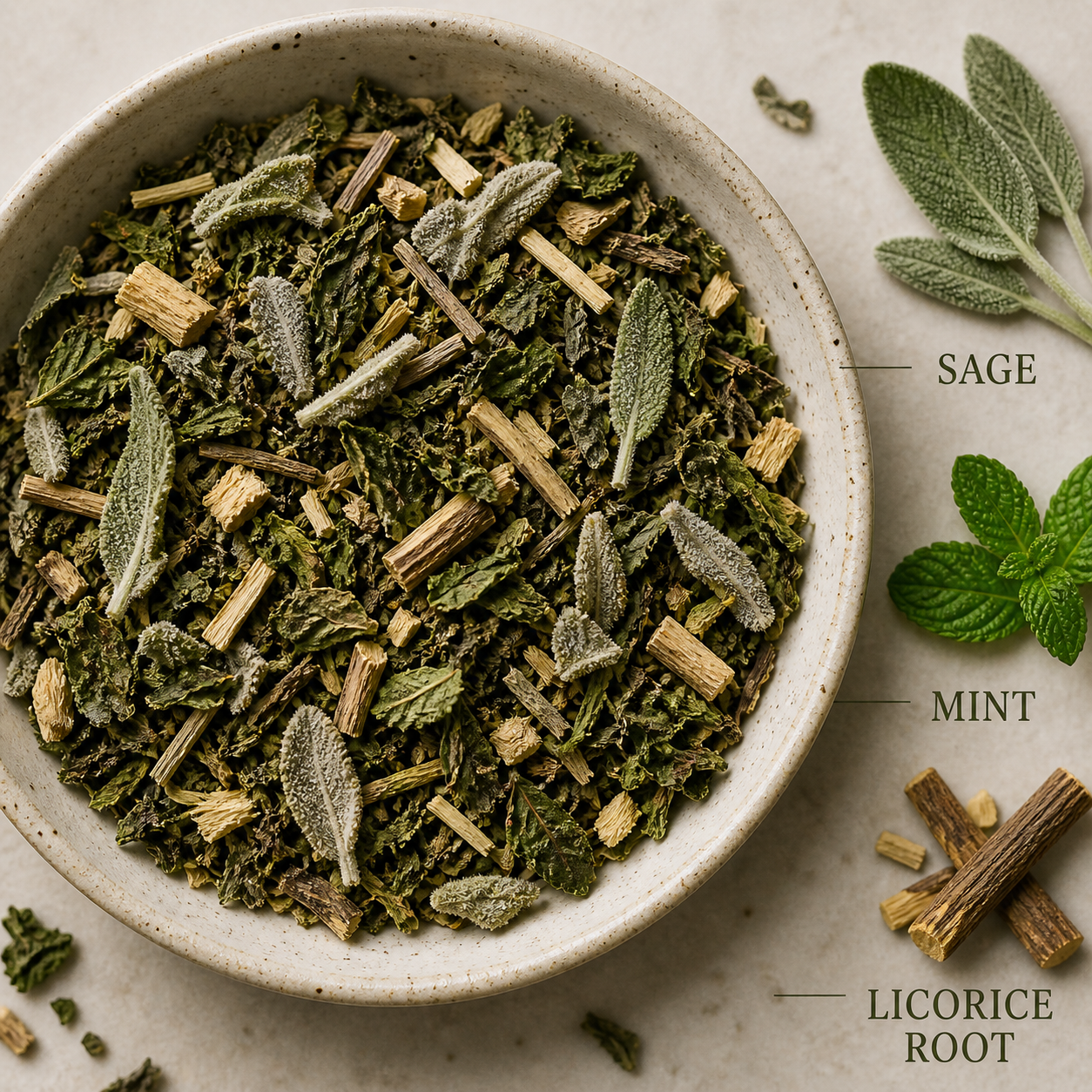 Sweet Desert Sage Herbal Tea (Caffeine-Free)