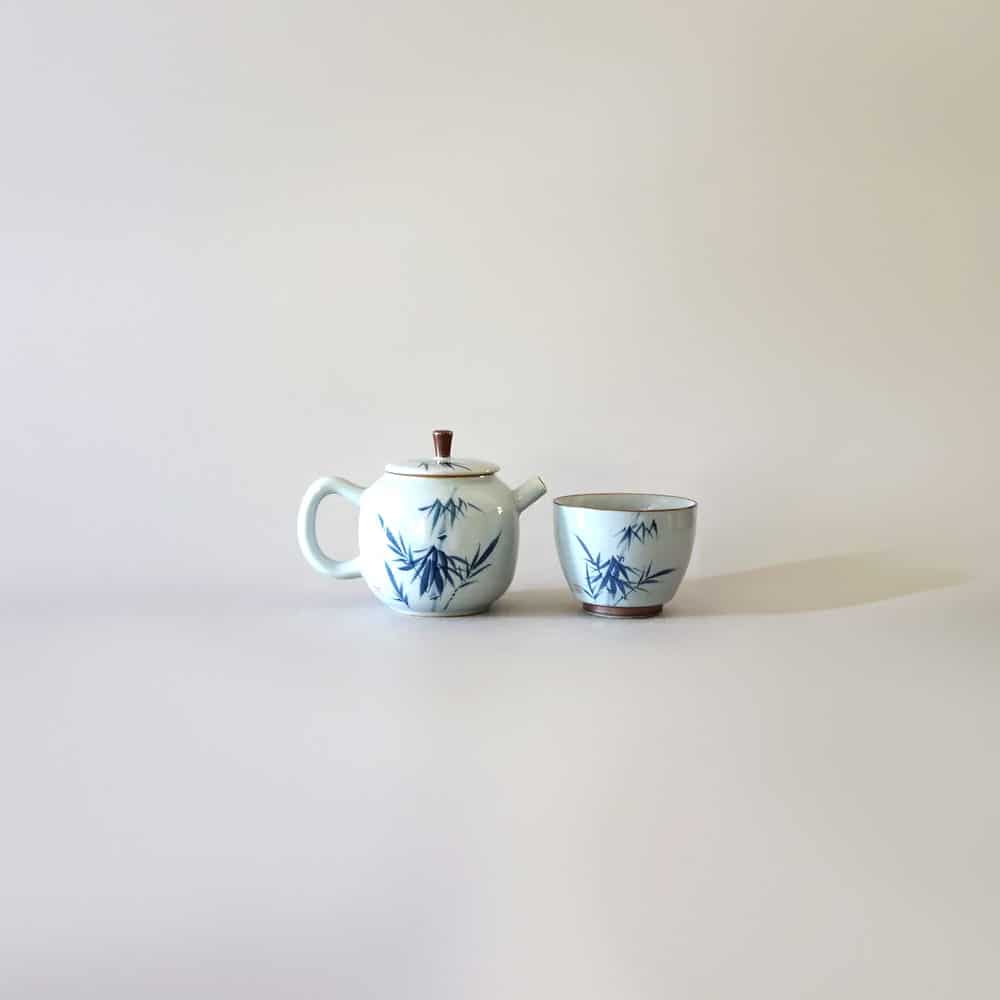 
                  
                    Hand-Painted Bamboo Teapot Set with 2 Cups
                  
                