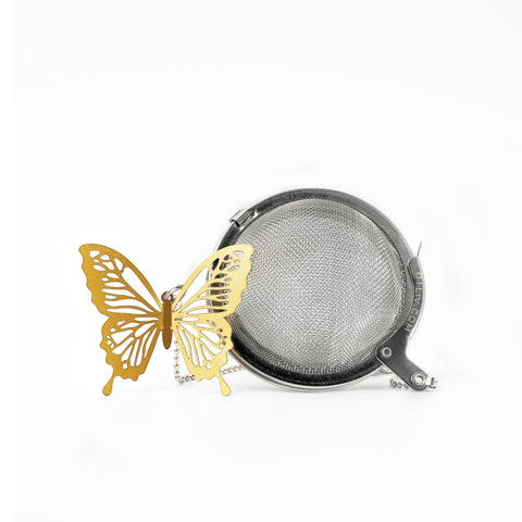 Olliv Tea Infuser Ball Butterfly Gold