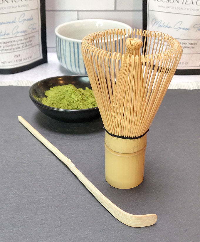 Authentic Matcha Bamboo Whisk (Chasen) and Scoop (Chashaku) - Thumbnail 2